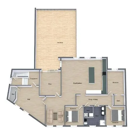 Large And Modern In Langesund With A Lovely Patio דירה *